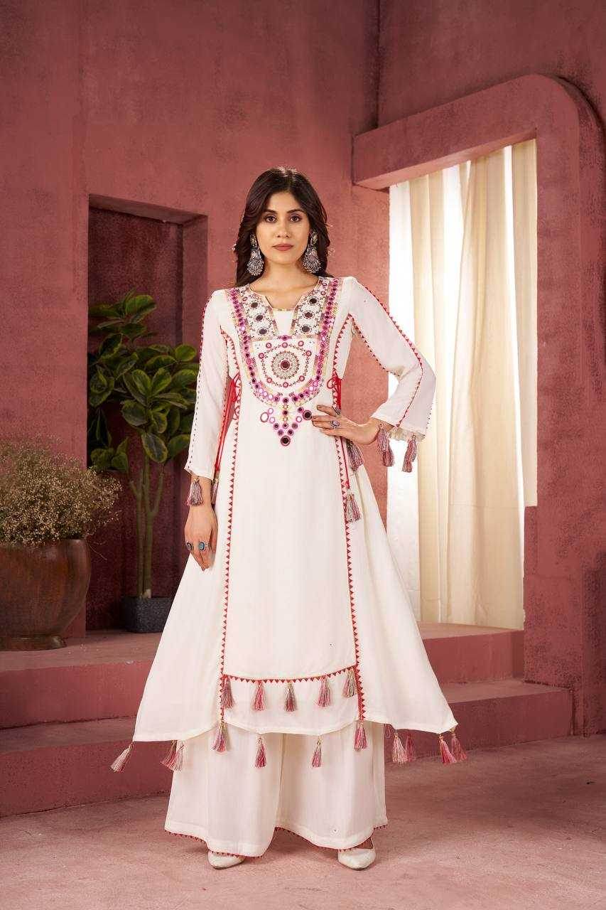 Reyon Cotton Kurti With Palazzo - MYLUXURY LANE ENTERPRISE